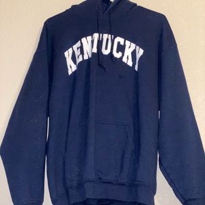 Large Blue Kentucky Gildan Hoodie